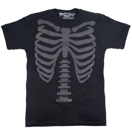 Kreepsville 666 3D Skeleton Ribcage T-Shirt - Medium To 3XL 3 Kreepsville 666 3D Skeleton Ribcage T-Shirt - Medium To 3XL