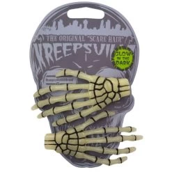 Kreepsville 666 Skeleton Bone Hand Hair Slides: Glow In The Dark -Fashion Apparel 4AA90BCE 6829 46D6 819F 66EE7C6B44EA 43959.1666678122