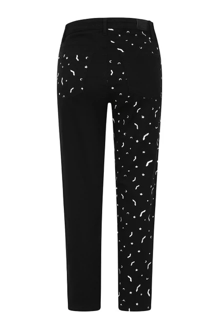 Hell Bunny Duo Bat Jeans: Black / White - Medium And 4XL 10 Hell Bunny Duo Bat Jeans: Black / White - Medium And 4XL - Image 8