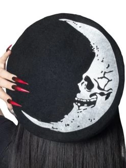 Kreepsville 666 Crescent Moon Beret Hat -Fashion Apparel 4B8D0327 BE20 4AE2 A25C 30F94DBC2E34 38497.1666750412