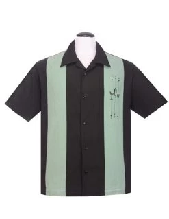 Steady The Shake Down Bowling Shirt: Black / Mint -Fashion Apparel 4BC02BA6 3789 4FE8 88A5 6A4E644F1692 16235.1706507177