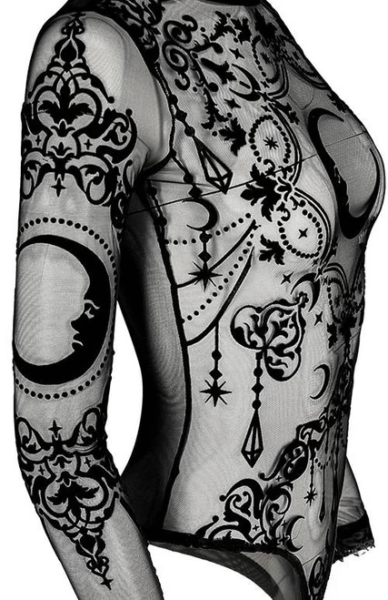 Restyle Mesh Bodysuit: Crescent Moon 7 Restyle Mesh Bodysuit: Crescent Moon - Image 5