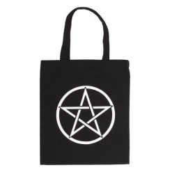 Black Pentagram Tote Bag