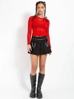 Tripp NYC Ladies' Long Sleeve Fishnet Top: Red 26 Tripp NYC Ladies' Long Sleeve Fishnet Top: Red -Fashion Apparel 4C9B58A7 9C4D 4D5A 87B6 7F6660FB1452 64256.1678520493