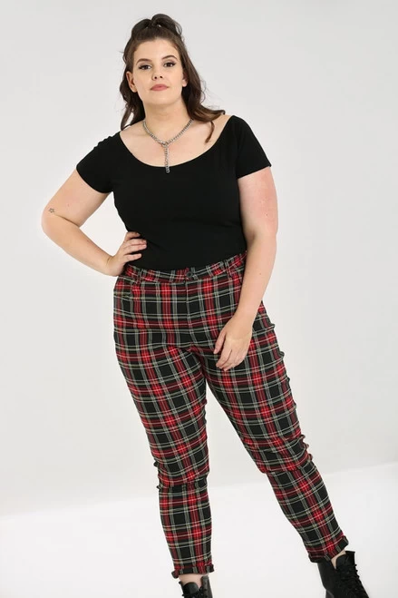 Hell Bunny Clash Stretch Pants - 2XL To 4XL 8 Hell Bunny Clash Stretch Pants - 2XL To 4XL - Image 6