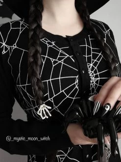 Banned Creepy Spider Cardigan - Medium, Large And 3XL -Fashion Apparel 4F940233 479B 4035 AA06 F2F24BB56230 91158.1666086199