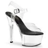 Pleaser Aspire-608 6" Heels: Clear / Black / Clear - PRE-ORDER -Fashion Apparel 512597F5 A457 454D 9653 574C601A069A 28614.1673214574