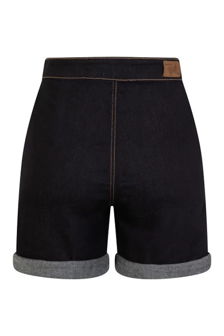 Hell Bunny Yaz Shorts: Navy - XL 7 Hell Bunny Yaz Shorts: Navy - XL - Image 5