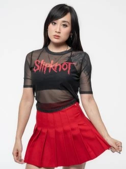 Slipknot Mesh Crop Top