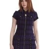 Banned Tartan Night Zip Dress: Purple -Fashion Apparel 569B2885 B00B 4A32 8327 60CB6BABF0B5 82820.1690204649