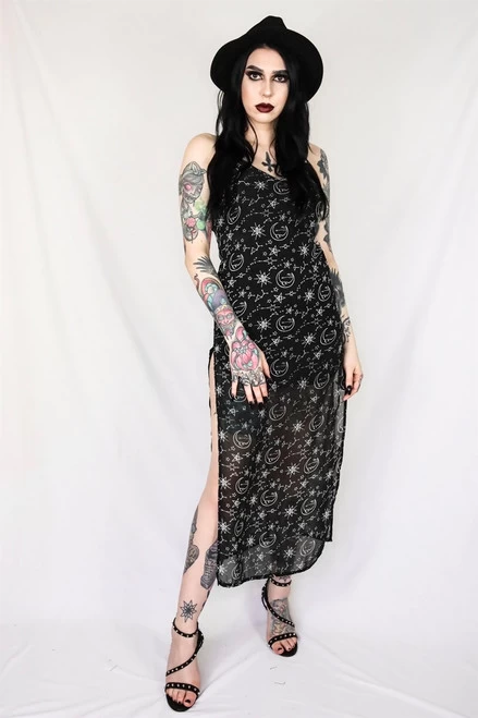 Coven United Moonprint Maxi Dress - XS To 4XL 10 Coven United Moonprint Maxi Dress - XS To 4XL - Image 8