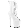 Pleaser Enchant-1041 8" Peep Toe Ankle Boots: White - PRE-ORDER -Fashion Apparel 5853B76C 2043 4324 A18A 6FB003DCED65 55743.1677973606