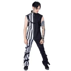 Heartless Cronus Vest: Black / White -Fashion Apparel 58F284FD 96BA 49B0 BD6B 4DAE34EB0B64 20009.1705967342