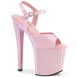 Pleaser Enchant-709 8" Platform Heels: Baby Pink - PRE-ORDER