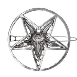 Kreepsville 666 Baphomet Circle Hair Clip
