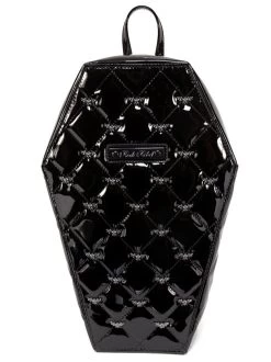 Rock Rebel Mina Quilted Bat Coffin Backpack: Black -Fashion Apparel 5F3E4A72 AE56 4D1D B78B 4621403DA30E 70830.1700567591