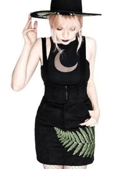 Restyle Fern Suede Suspender Skirt -Fashion Apparel 61E8446E 9C7B 4DDB A8DB 177B25C6623B 04643.1699528853