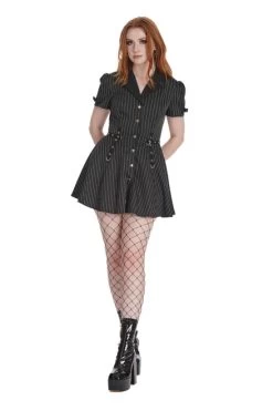 Banned Core Pinstripe Dress