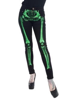 Kreepsville 666 Skeleton Unisex Skinny Jeans: Green Bone 16 Kreepsville 666 Skeleton Unisex Skinny Jeans: Green Bone -Fashion Apparel 63552ACB 25D1 4F73 ACEF FCDFDA1E88BF 47425.1683218281