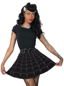 Kreepsville 666 Spiderweb Skater Skirt: Grey 13 Kreepsville 666 Spiderweb Skater Skirt: Grey -Fashion Apparel 65940585 5428 4BD8 9A06 462920E9D987 12544.1652165503