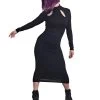 Necessary Evil Gothic Nyx Midi Dress