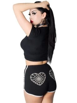 Kreepsville 666 Web Heart Running Shorts -Fashion Apparel 664A7A63 D21F 43AC A105 77DE7EA3FE61 26686.1706792016