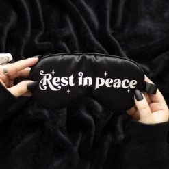 Rest In Peace Satin Sleep Mask -Fashion Apparel 66F9AE8B 2AE1 420B 8973 1F3D095D31AA 49267.1703607863