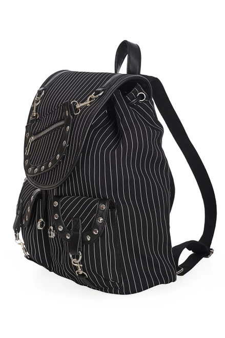Banned Yamy Backpack: Pinstripe 4 Banned Yamy Backpack: Pinstripe - Image 2