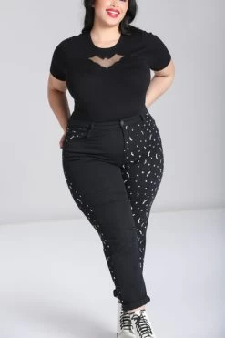 Hell Bunny Duo Bat Jeans: Black / White - Medium And 4XL 17 Hell Bunny Duo Bat Jeans: Black / White - Medium And 4XL -Fashion Apparel 69FFD001 6305 4AC0 924A 10895CF89CF4 52082.1686941733