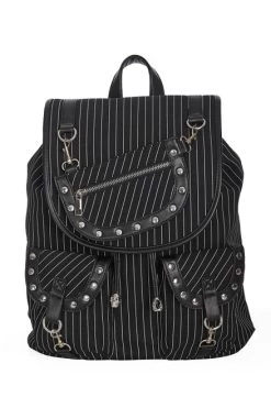 Banned Yamy Backpack: Pinstripe