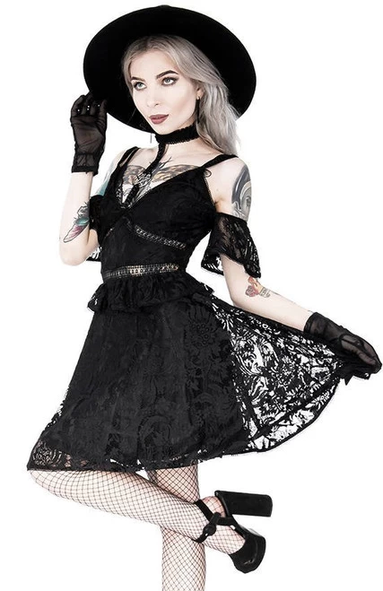 Restyle Pentagram Lace Dress With Collar - Small To 2XL 9 Restyle Pentagram Lace Dress With Collar - Small To 2XL - Image 7