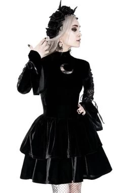 Restyle Neo Victorian Black Ruffled Velvet Dress 13 Restyle Neo Victorian Black Ruffled Velvet Dress -Fashion Apparel 718057FC A53A 4DE0 9689 37C0B90A84A2 78096.1656049973