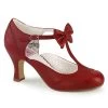 Pin Up Couture Flapper Bow Heels: Red - In Stock -Fashion Apparel 71B26416 6D84 440E AC16 F066FD70D284 58233.1718734302