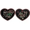 Lucky 13 Los Donkeys Heart Patches - Set Of 2 -Fashion Apparel 732AE243 AEA9 4673 907E 0A218B7A187B 73393.1718450849