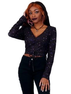 Too Fast Out Of This World Wrap Top