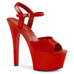 Pleaser Aspire-609 6" Heels: Red - PRE-ORDER