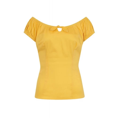 Collectif Lorena Top: Yellow - 3XL And 4XL 7 Collectif Lorena Top: Yellow - 3XL And 4XL - Image 5