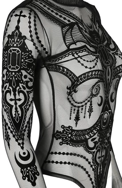 Restyle Mesh Bodysuit: Jewel Bat 7 Restyle Mesh Bodysuit: Jewel Bat - Image 5