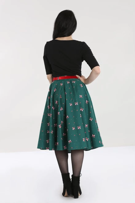 Hell Bunny Beth 50's Christmas Skirt - Small, XL And 2XL 8 Hell Bunny Beth 50's Christmas Skirt - Small, XL And 2XL - Image 6