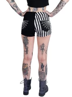 Too Fast Spiderweb Studded Stretch Denim Shorts -Fashion Apparel 7DD48099 6BAF 4283 A764 C779DAFF5819 80256.1669548570