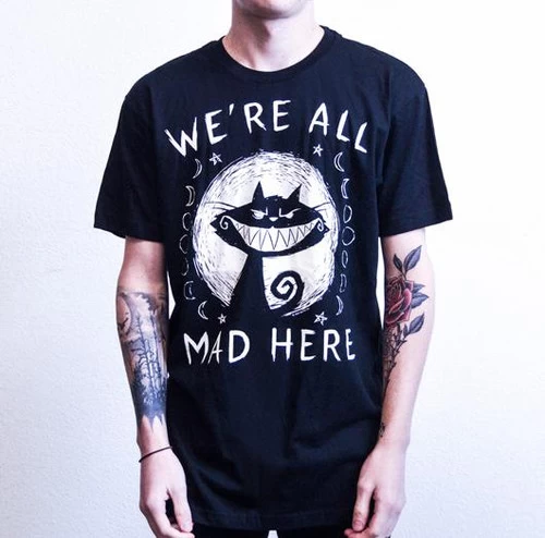 Akumu Ink We're All Mad Here Unisex T-Shirt 3 Akumu Ink We're All Mad Here Unisex T-Shirt - Image 2