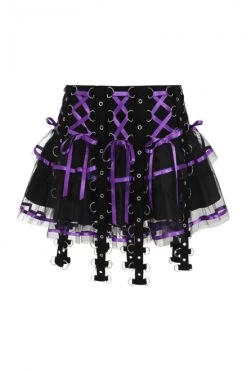 Hell Bunny Chai Mini Skirt: Purple -Fashion Apparel 81083562 049F 4846 886E 7F7D6B30B44B 19509.1638006228