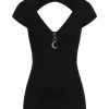 Necessary Evil Luna Cap Sleeve Top - Small 1 Necessary Evil Luna Cap Sleeve Top - Small -Fashion Apparel 82120CB1 2716 41BC BA96 911497037F8A 23545.1705673303