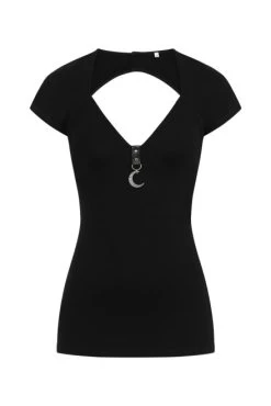 Necessary Evil Luna Cap Sleeve Top - Small