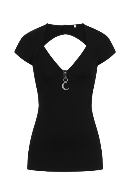 Necessary Evil Luna Cap Sleeve Top - Small 3 Necessary Evil Luna Cap Sleeve Top - Small