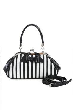 Banned Night Of Mystery Handbag: Black / White -Fashion Apparel 83BF95AF 9E24 43CF 9BF8 407E6530A34F 30806.1698877967