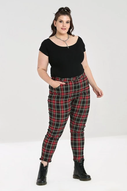 Hell Bunny Clash Stretch Pants - 2XL To 4XL 6 Hell Bunny Clash Stretch Pants - 2XL To 4XL - Image 4