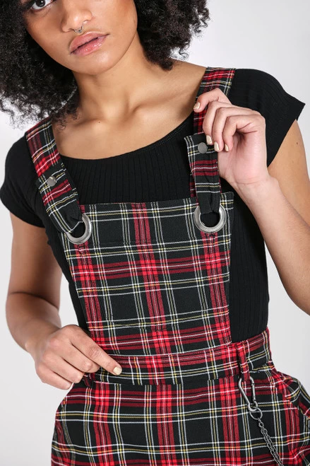 Hell Bunny Clash Pinafore Dress - 2XL To 4XL 5 Hell Bunny Clash Pinafore Dress - 2XL To 4XL - Image 3