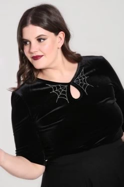 Hell Bunny Morticia Top - Small To 2XL -Fashion Apparel 8EBE75A1 0BC6 4049 B5A0 5ED48F0DEDCD 54686.1671519663