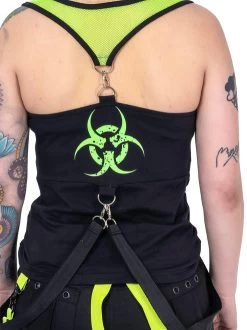 Poizen Industries Danger Zone Top: Black / Toxic Green -Fashion Apparel 8EE2BD6E A456 44BA 8255 46408E76BAE0 21280.1702454334